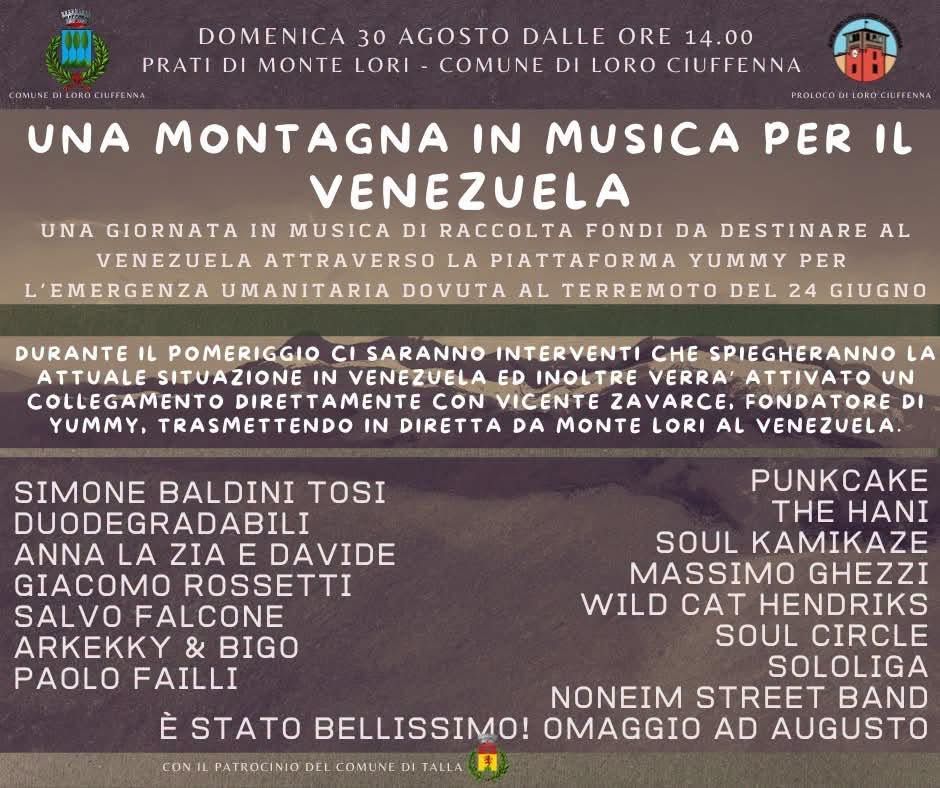 UNA MONTAGNA IN MUSICA PER IL VENEZUELA 