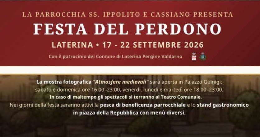 Festa del Perdono di Laterina 2026