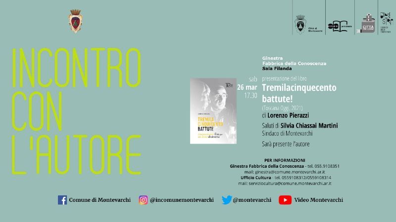 Presentazione del libro  Tremila cinquecento battute!  di Lorenzo Pierazzi