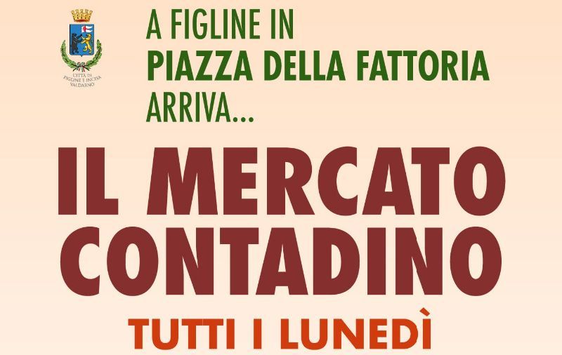 Mercato contadino Figline Valdarno, i prodotti locali in piazza