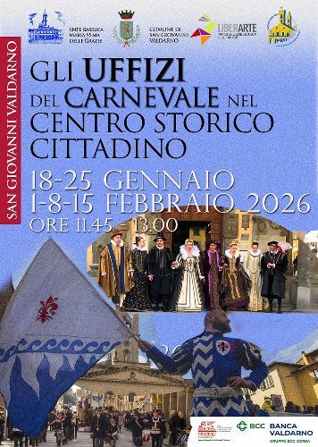 Gli Uffizi del Carnevale 2026 