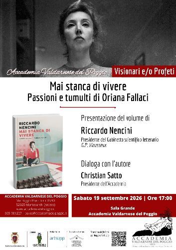 ORIANA FALLACI RACCONTATA DA RICCARDO NENCINI PER IL TERZO