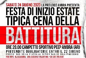 FESTA DI INIZIO ESTATE TIPICA CENA DELLA BATTITURA