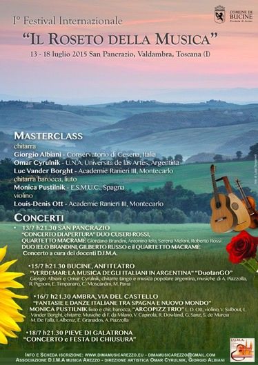 1° FESTIVAL INTERNAZIONALE "IL ROSETO DELLA MUSICA"