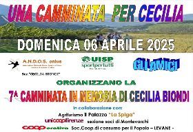 7° CAMMINATA IN MEMORIA DI CECILIA BIONDI