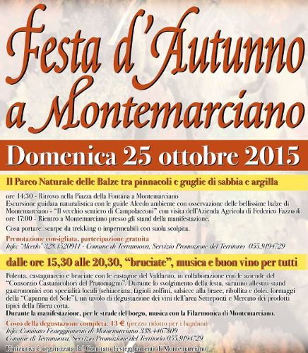 Festa d’Autunno a Montemarciano, Terranuova Bracciolini (AR)