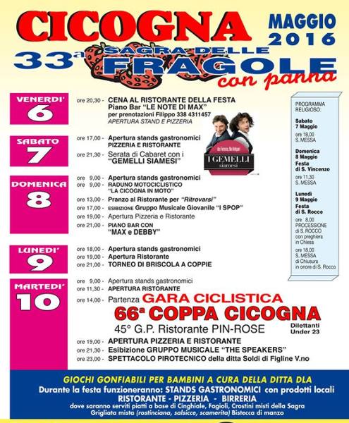 Sagra delle fragole con panna,  33° edizione