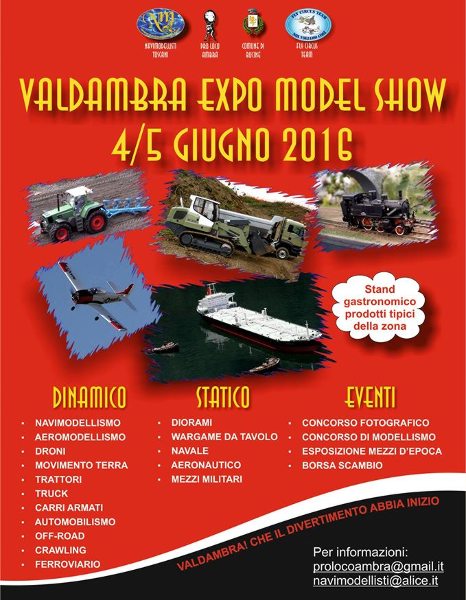 Valdambra  expo model show Mostra scambio modellismo dinamico e statico