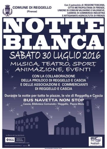 REGGELLO TORNA LA NOTTE BIANCA