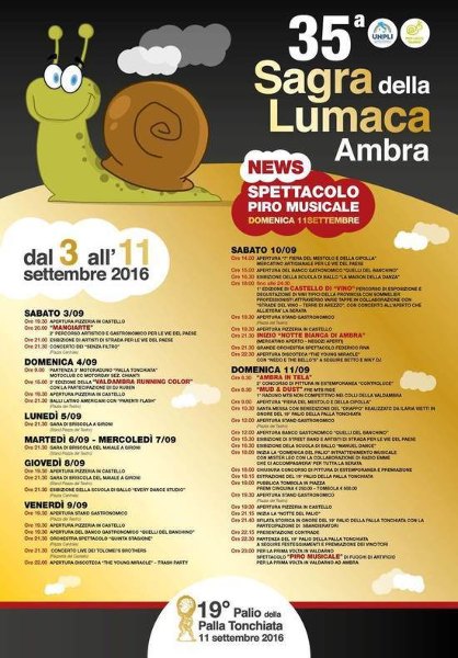 35° Sagra della Lumaca 2016 – Ambra (AR)