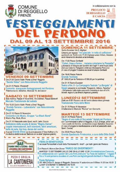 A REGGELLO I FESTEGGIAMENTI DEL “PERDONO” 2016