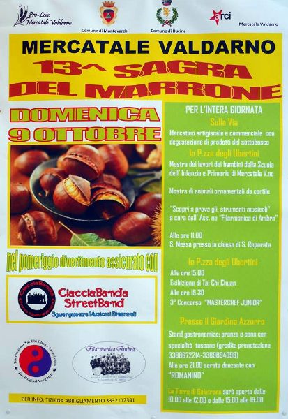 13° SAGRA DEL MARRONE  A MERCATALE VALDARNO