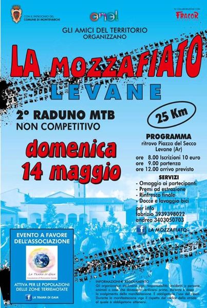 LA MOZZAFIATO, DOMENICA 14 MAGGIO 2017 A LEVANE 