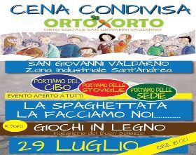 CENA CONDIVISA AGLI ORTI SOCIALI