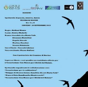 GLI EVENTI DELLA SETTIMANA IN VALDARNO Da Lunedì 23 a Domenica 29 Settembre 2019