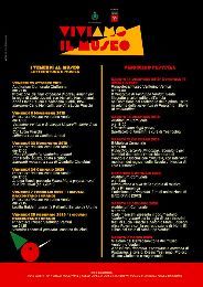 VENERDÌ AL MUSEO, TRA LETTERATURA E MUSICA & PINOCCHIO FESTIVAL