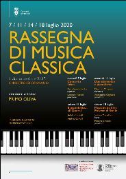 RASSEGNA DI MUSICA CLASSICA MONTEVARCHI ESTATE 2020