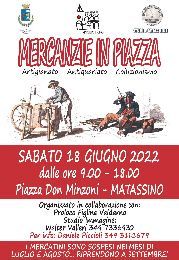 Mercanzie in piazza Sabato 18 Giugno