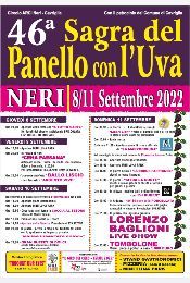 46° EDIZIONE DELLA SAGRA DEL PANELLO CON L'UVA 