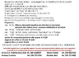 7° CAMMINATA IN MEMORIA DI CECILIA BIONDI