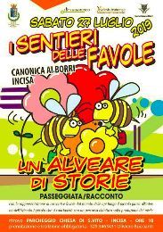 GLI EVENTI DELLA SETTIMANA IN VALDARNO Da Lunedì 22 a Domenica 28 Luglio 2019 