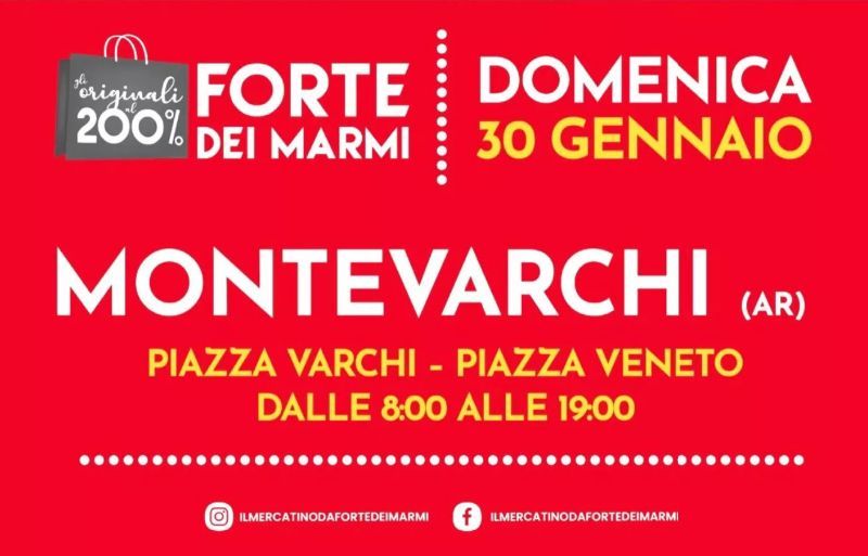 Mercato del Forte 30 Gennaio 2022 a Montevarchi (AR)