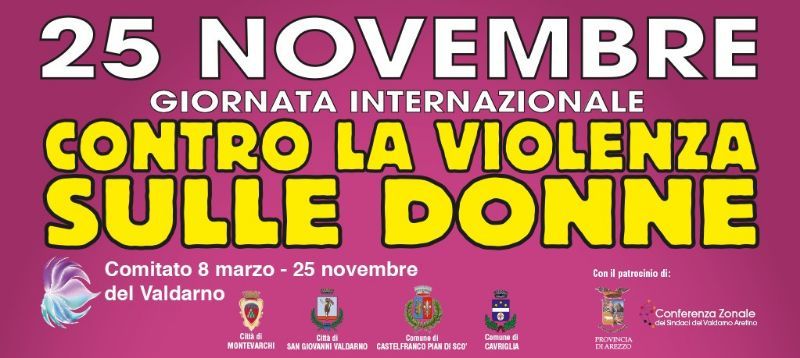 Venerdì 25 Contro La Violenza sulle Donne, Le iniziative per la giornata internazionale contro la violenza sulle donne