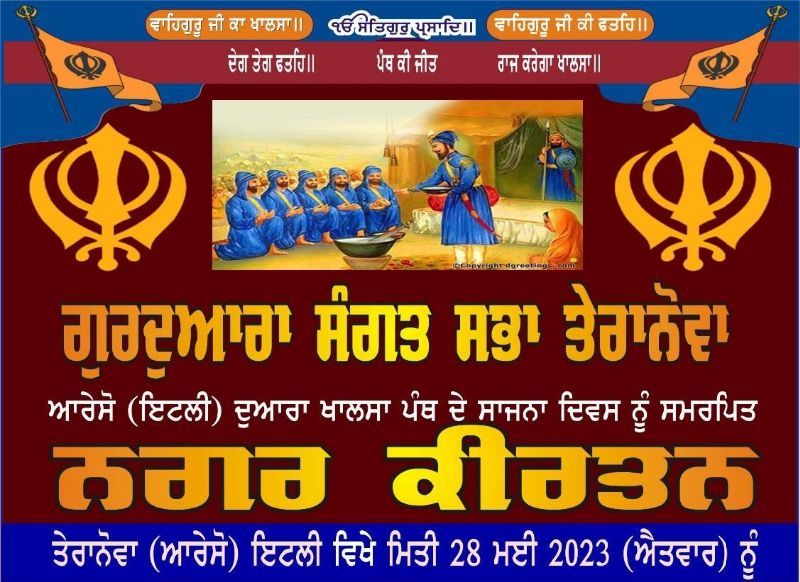La festa della Comunità Sikh  Vaisakhi 2023 in Valdarno  