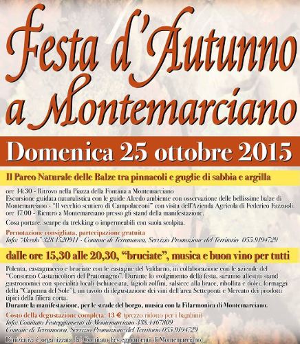 Festa d’Autunno a Montemarciano, Terranuova Bracciolini (AR)