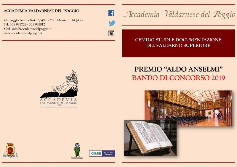 BANDO DI CONCORSO - PREMIO “ALDO ANSELMI” 2019