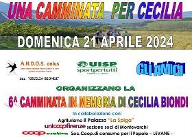 6°  camminata in memoria di Cecilia