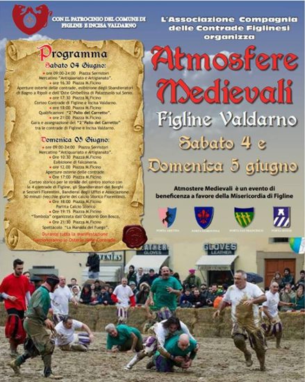 Atmosfere Medievali e Calcio storico: a Figline il 4 e 5 giugno