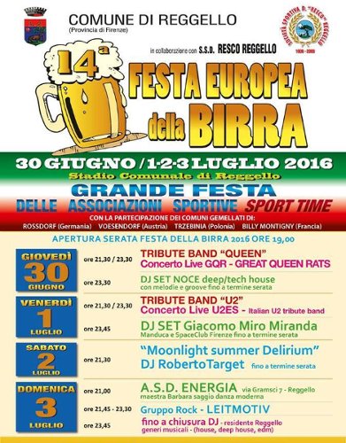 QUATTORDICESIMA FESTA EUROPEA DELLA BIRRA - REGGELLO