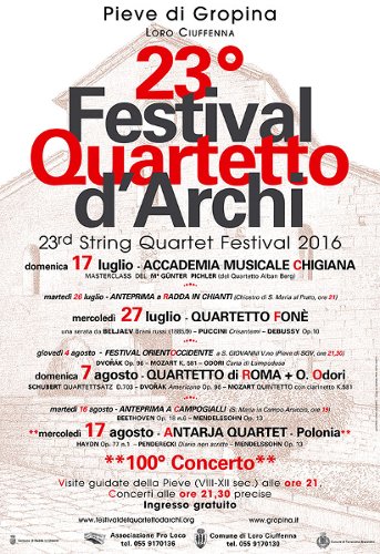 Il Festival del Quartetto d’Archi   23° edizione