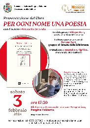 Presentazione del libro “Per ogni nome una poesia”  di  Pierpaolo Orlando