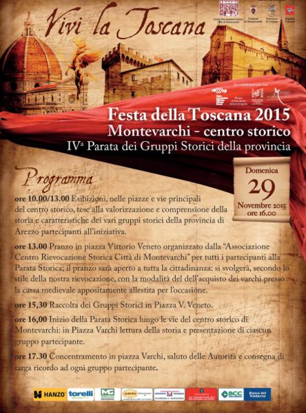 Domenica 29 novembre "Festa della Toscana"