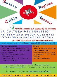 BANDO DI SERVIZIO CIVILE REGIONE TOSCANA - LA CULTURA DEL SERVIZIO AL SERVIZIO DELLA CULTURA: L’AC