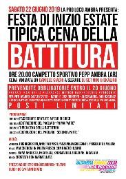 FESTA DI INIZIO ESTATE – TIPICA CENA DELLA BATTITURA